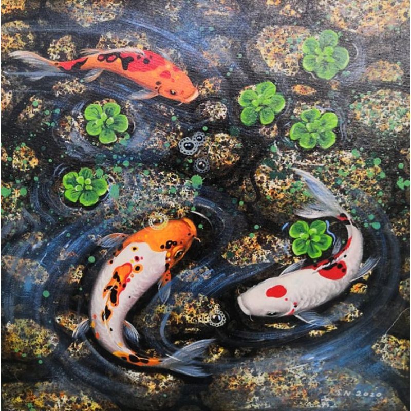 

Fish Koi (Acrylic on Canvas)