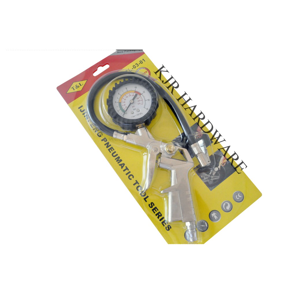 Meter Inflator / Meter Isi Angin  / Pressure Gauge / Tire inflator