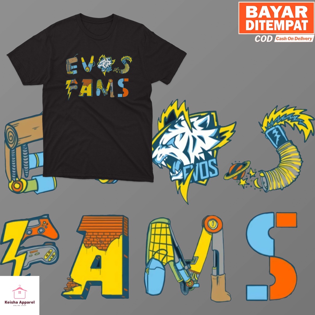 KAOS BAJU EVOS FAMS KAOS EVOS ESPORT