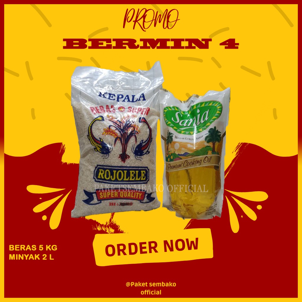 

Bermin 4 - Paket sembako Beras MInyak