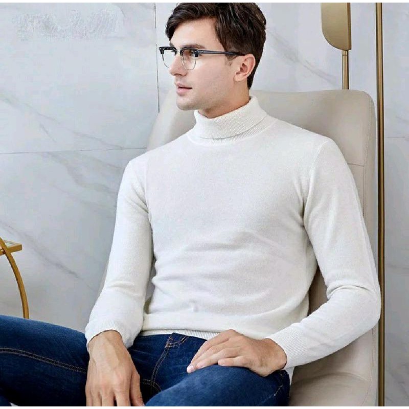 Turtle Neck Pria | Turtleneck High Neck