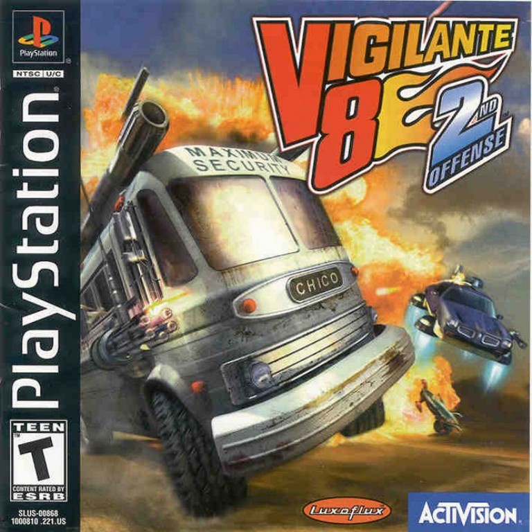 KASET CD GAME PS1: VIGILANTE 8 2ND OFFENSE