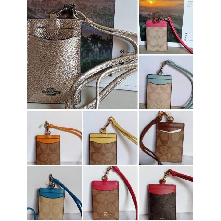

Coach Id Tag Lanyard Card Holder Original. Gantungan Id Card Coach Ori