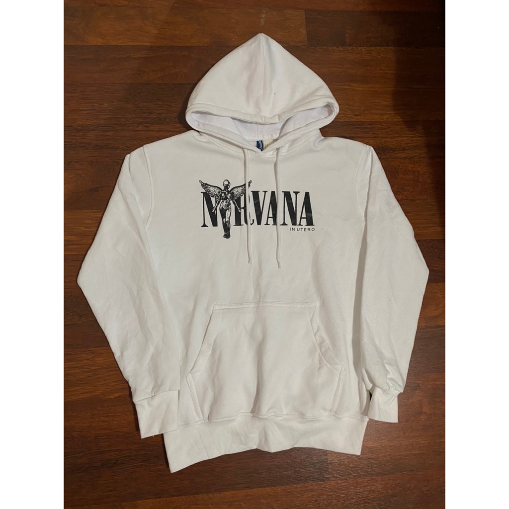 Hoodie H&M Nirvana White Original Hoodie Nirvana White