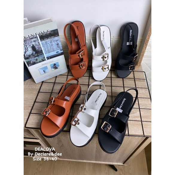 DECLARE&amp;DEE SANDAL TALI WANITA TERBARU CASUAL DEALOVA HIGH 4CM