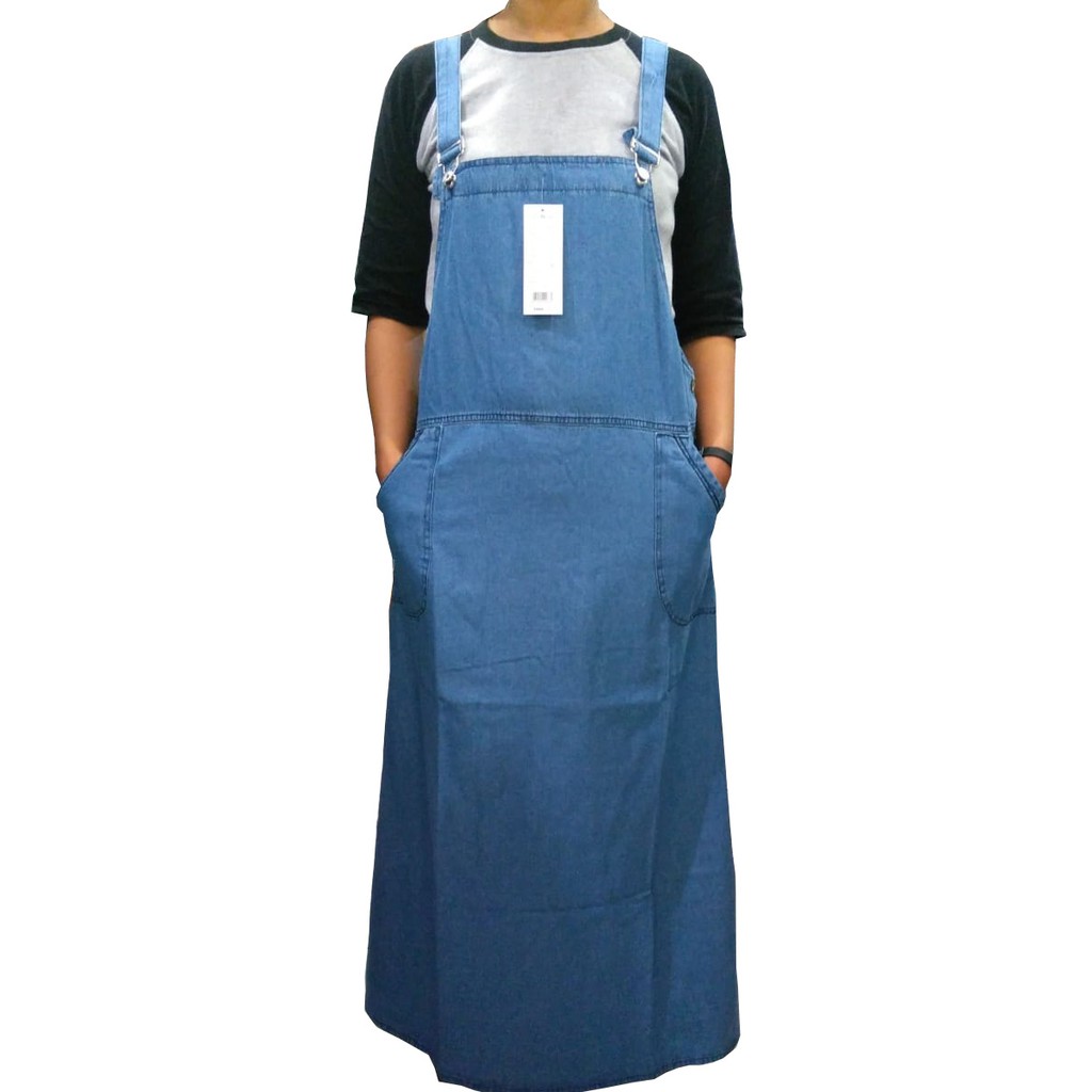 Overall Jeans Wanita Terusan Wanita 59051 2 BL