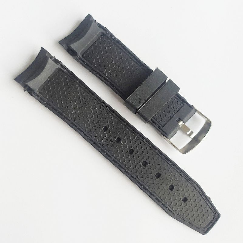 strap rubber silicon size 24 mm untuk semua merk jam tangan