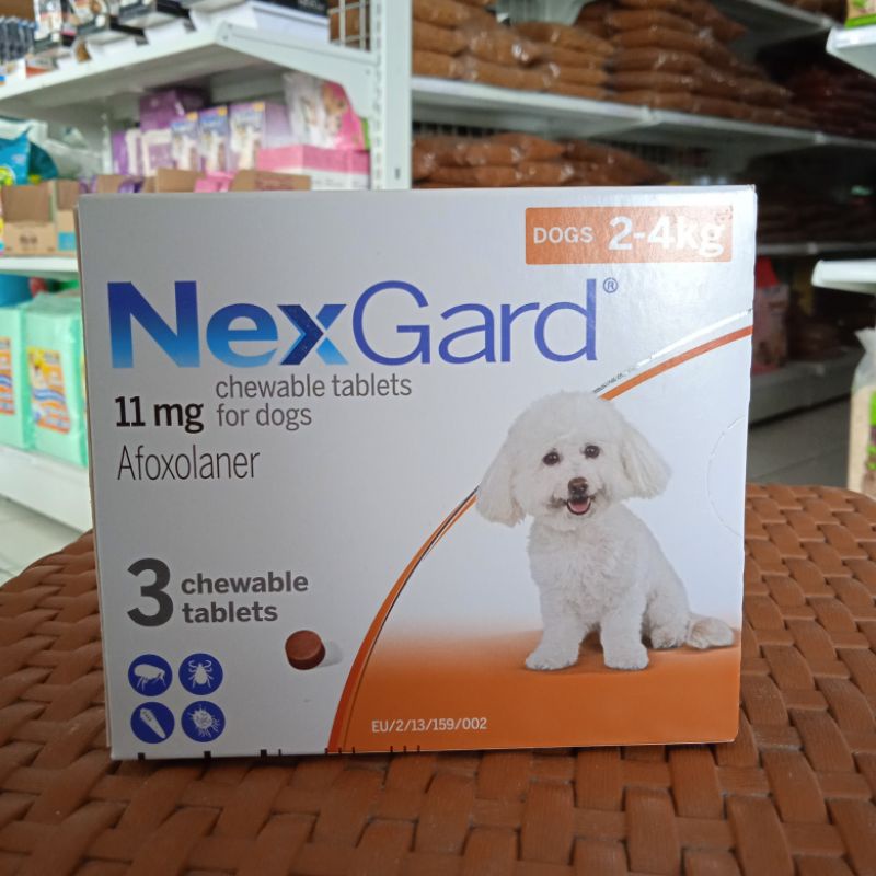 Obat Kutu Anjing Mini NEXGARD (2-4 kg) 1 BOX ORIGINAL AMPUH / OBAT KUTU HEWAN