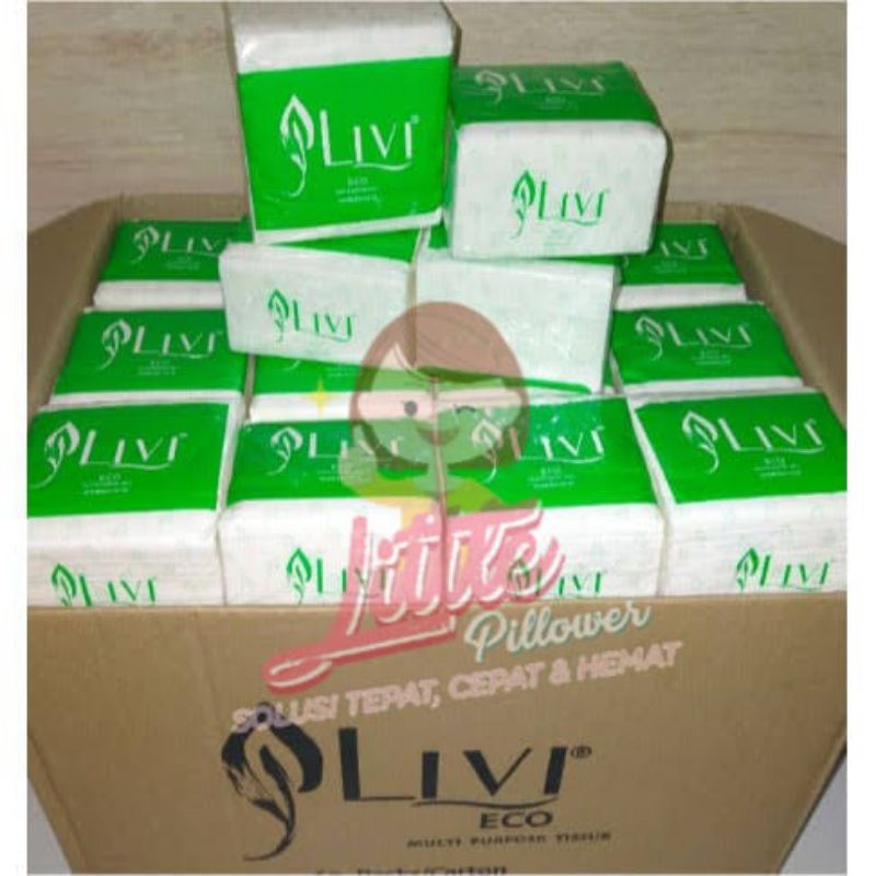 (LIVIPOP) Tissue Livi Eco Pop Up Tissu Tisu Meja Makan Livi