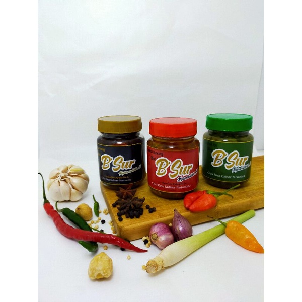 

PAKET COBAIN SAMBAL (SAMBAL BAWANG/ SAMBAL IRENG/ SAMBAL IJO) KHAS BSUR 3 x 200ml