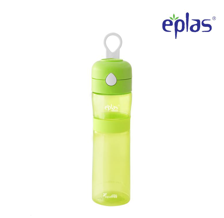 EPLAS Sport Water BottleWith Handle, Push Button (680ml), Botol Air, BPA Free, Tritan