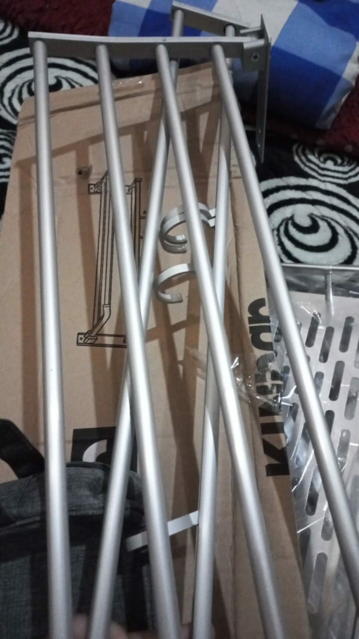 Gantungan Baju Double Double Row Windproof Clothes Hanger A732