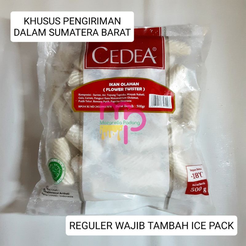 

KHUSUS SUMATERA BARAT Cedea Flower twister 500gr (REGULER WAJIB TAMBAH ICE PACK)