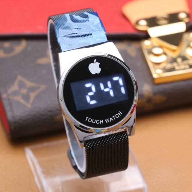 jam tangan wanita iphone led  magnet kece