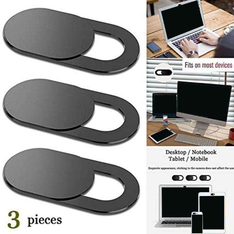 Zzz 3pcs Cover Kamera Webcam Mini Ultra Tipis Model Geser Untuk Privasi