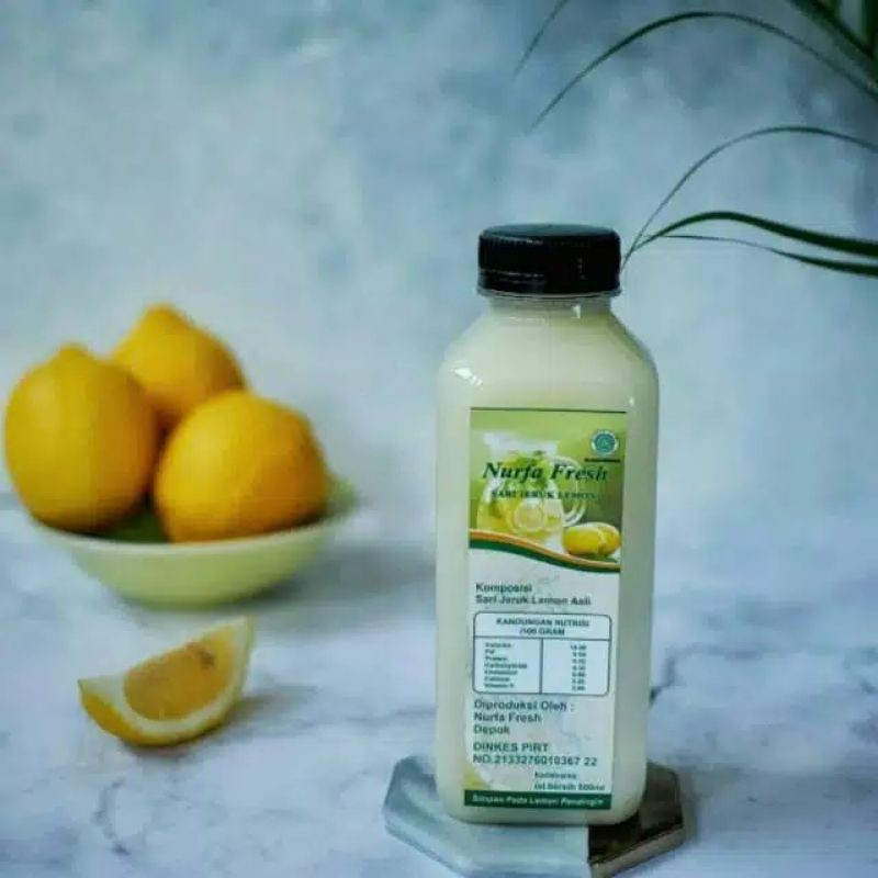 

nurfa fresh 100% sari lemon perasan jeruk lemon 500ml