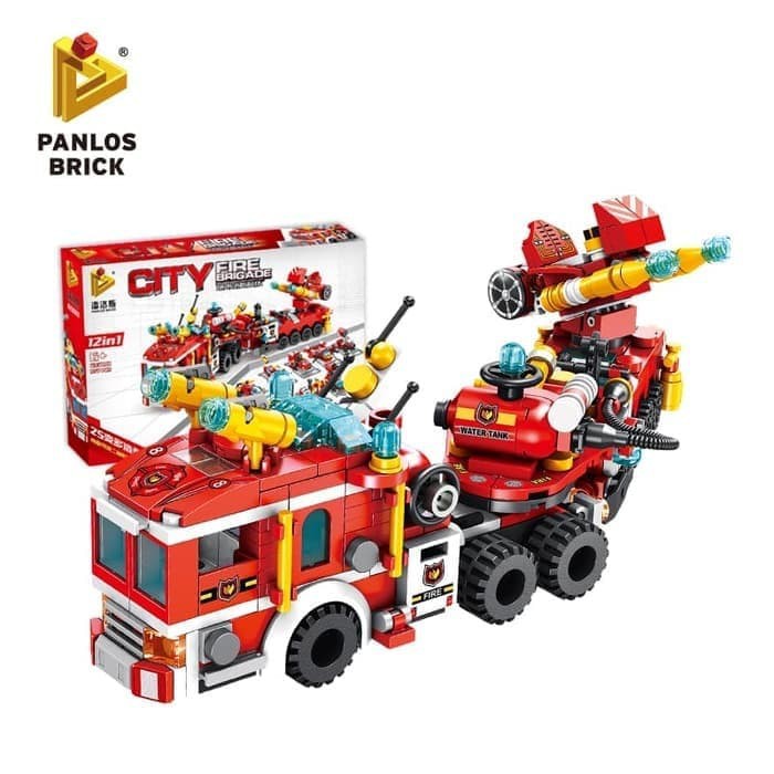 [ Mainan Edukasi Lego Brick CITY FIRE BRIGADE 12in1 633009 Lego Pemadam]