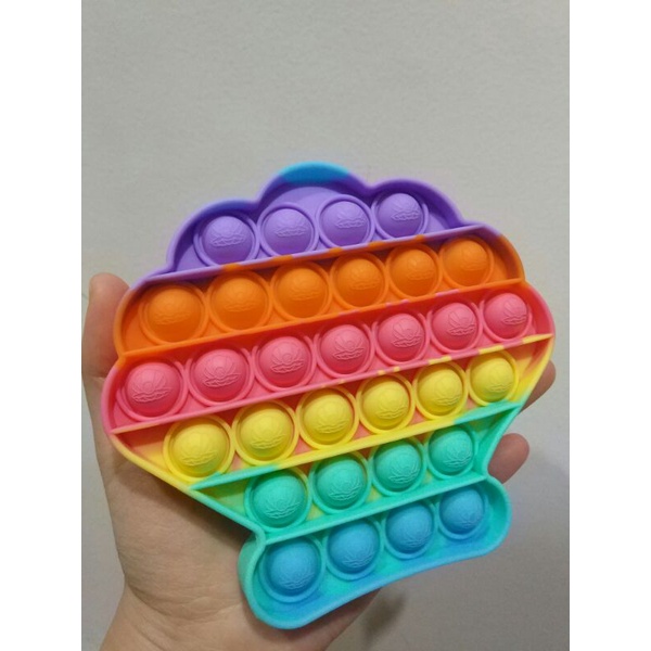 Mainan Viral Pop it Fidget Rainbow, Pop it viral, Mainan pop it, Fidget toys-shell