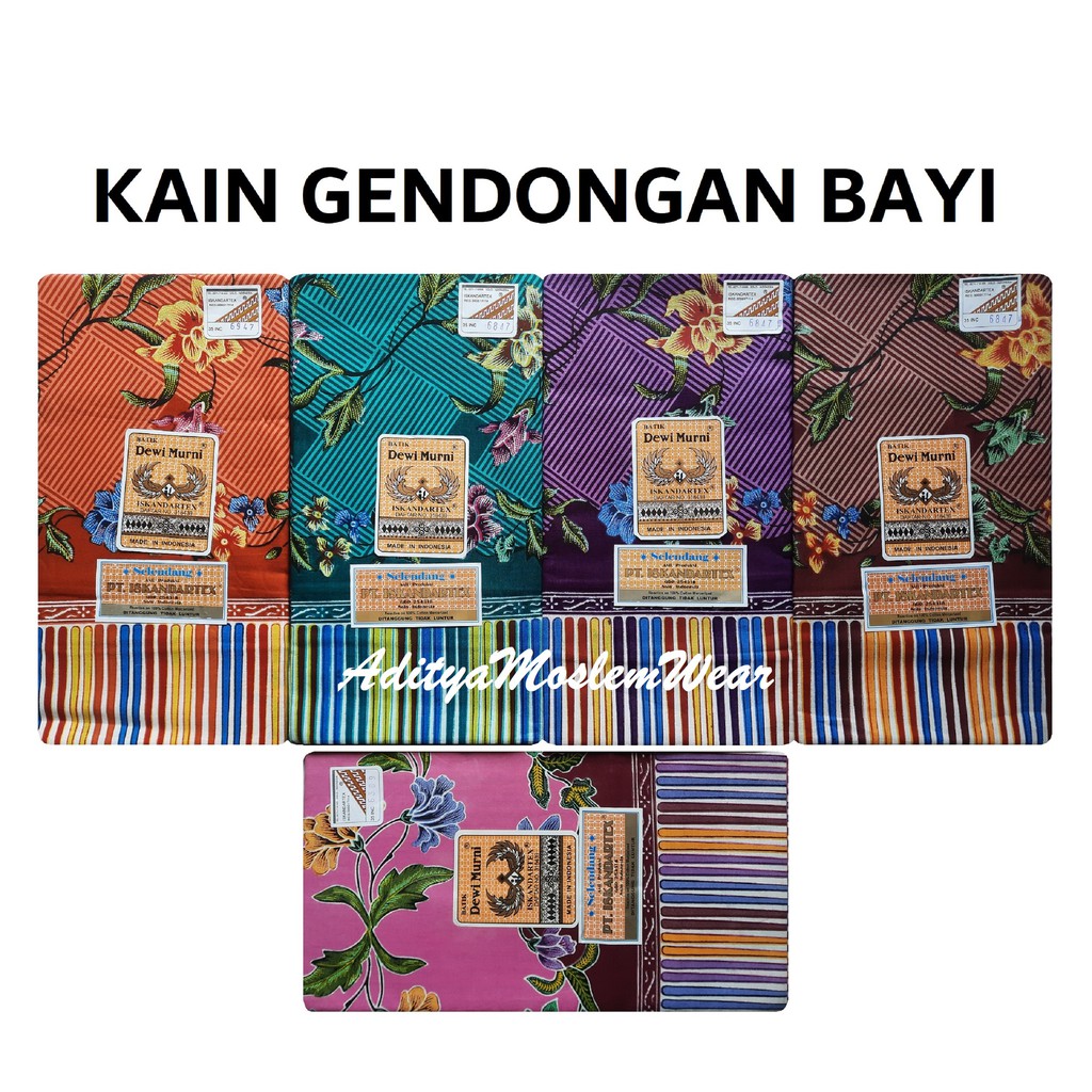 KAIN GENDONGAN BAYI SELENDANG JARIK GENDONG MERK DEWI MURNI CUKIN BATIK HALUS