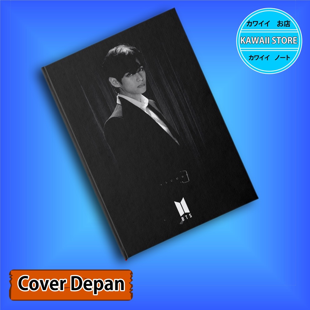 

Notebook / Pocket book Hard Cover Kpop Bts BLACK V uk A5 & A6 / Notes Book