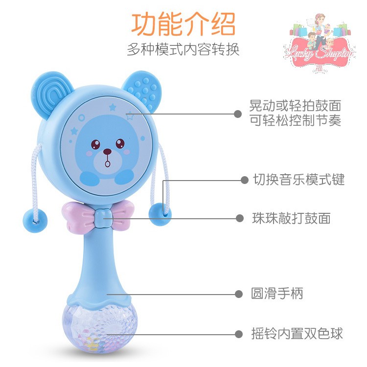 [BIG SALE] Mainan Anak Tongkat Rattle Stick Musik dan Teether