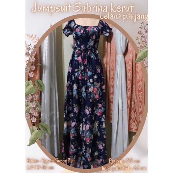 jumpsuit panjang Sabrina/home dress