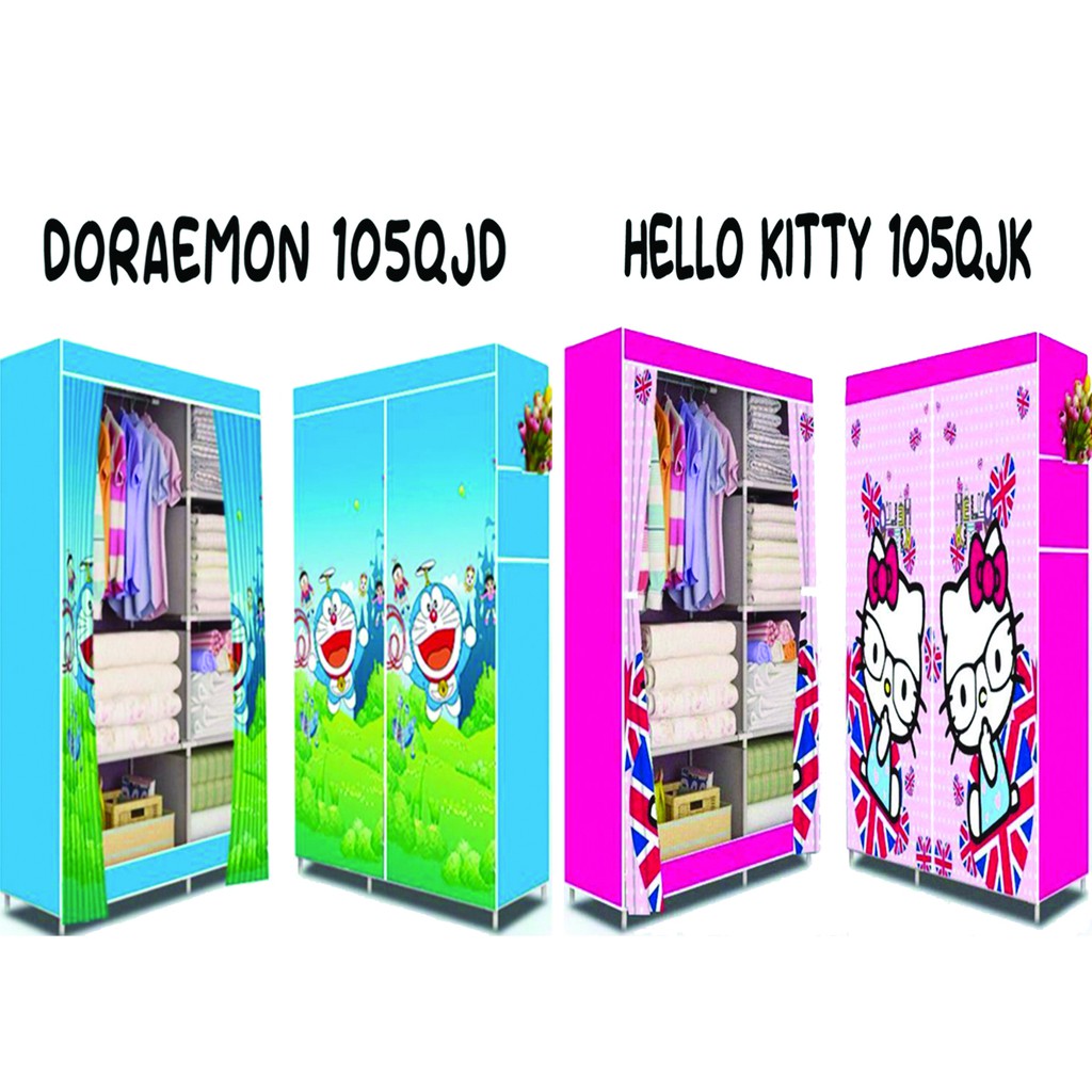 Lemari Pakaian Portable Lemari Pakaian Multifungsi 105QJD - 105QJK GOSHOP88