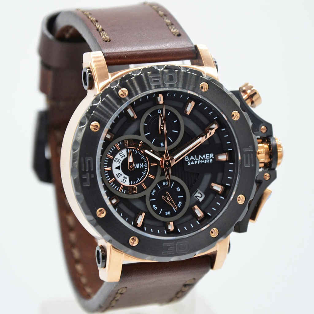 Jam Tangan Balmer B.7975MB Rosegold Original