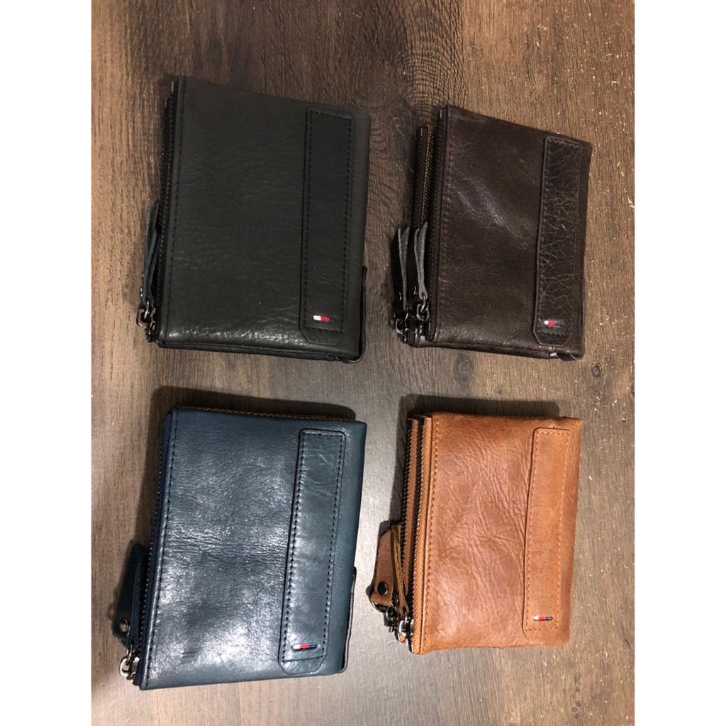 Dompet Kulit Sapi Asli Pria Anti RFID Import AE50