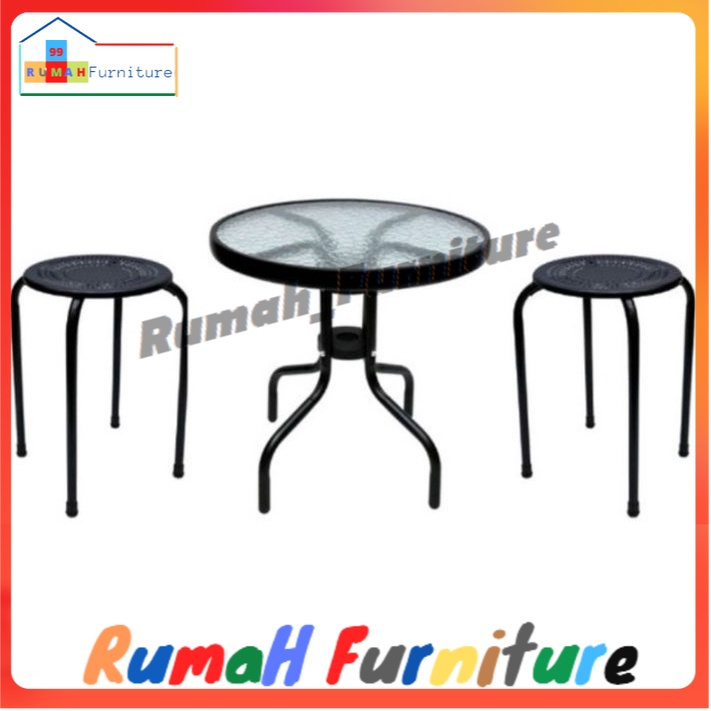 Set meja kursi Teras Set kursi meja teras set kursi meja Cafe