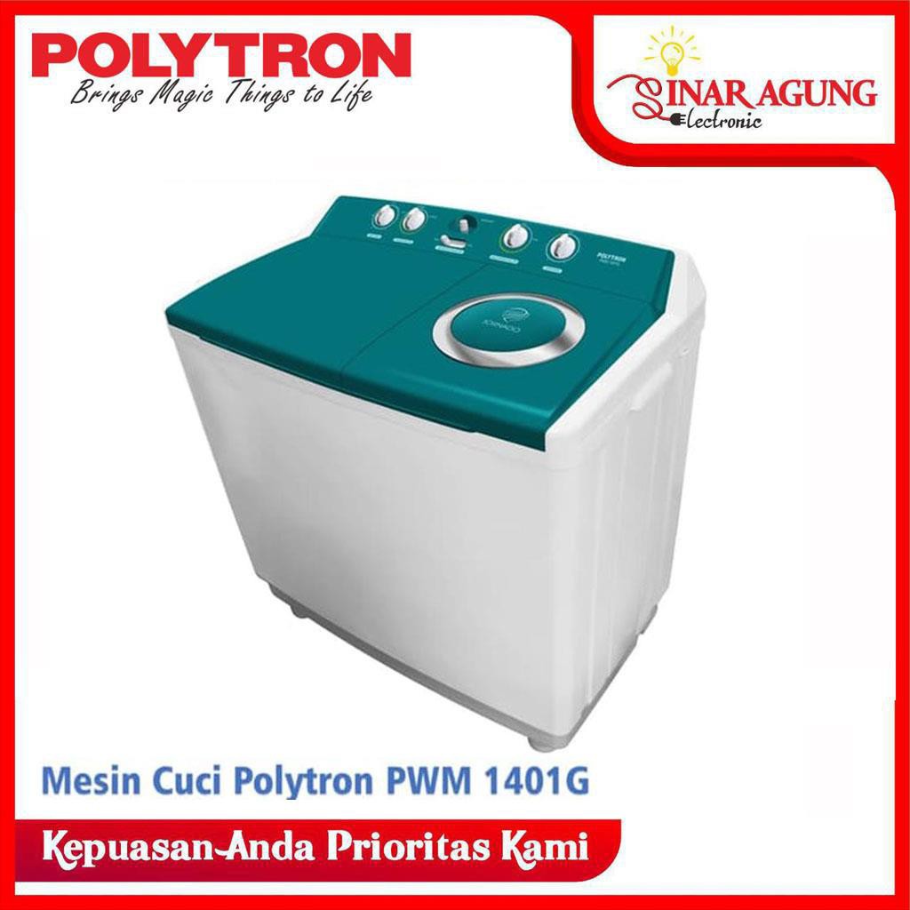 Polytron Mesin Cuci 2 Tabung PWM 1401 14KG DIJAMIN ORI 100% ORI ...