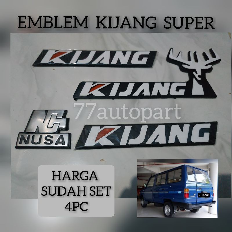 Emblem logo kijang super set 4pc