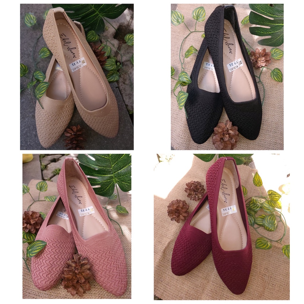 SEPATU FLAT RAJUT WANITA