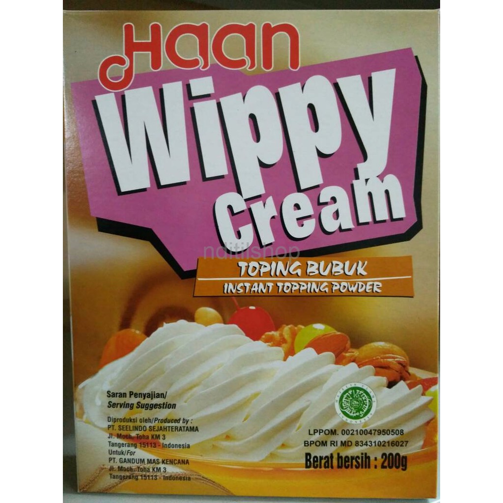 

Haan Wippy Cream 200 gr