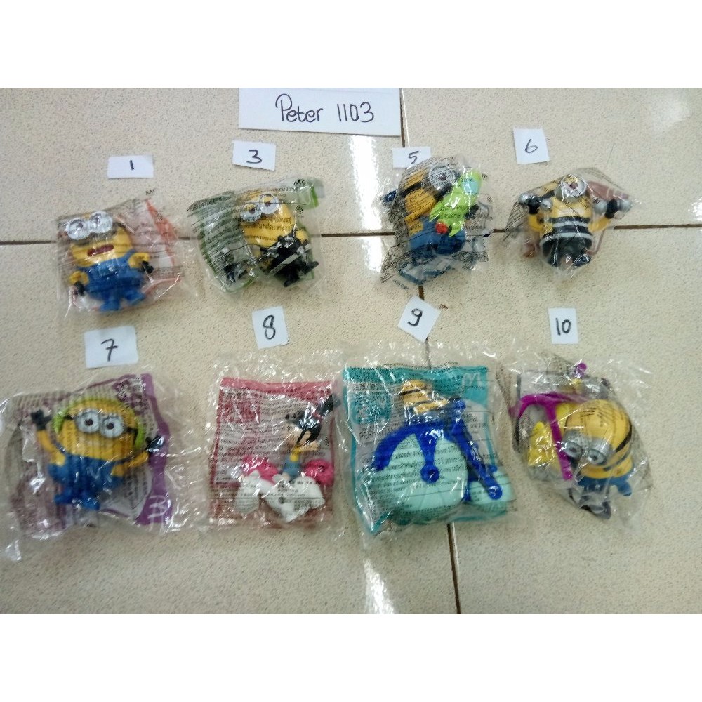 Set No 1 12 MINION HAPPY MEAL SEGEL BARU MINIONS HPY MEALS MCD MCDONALD DESPICABLE ME 3 2017 MCDONA