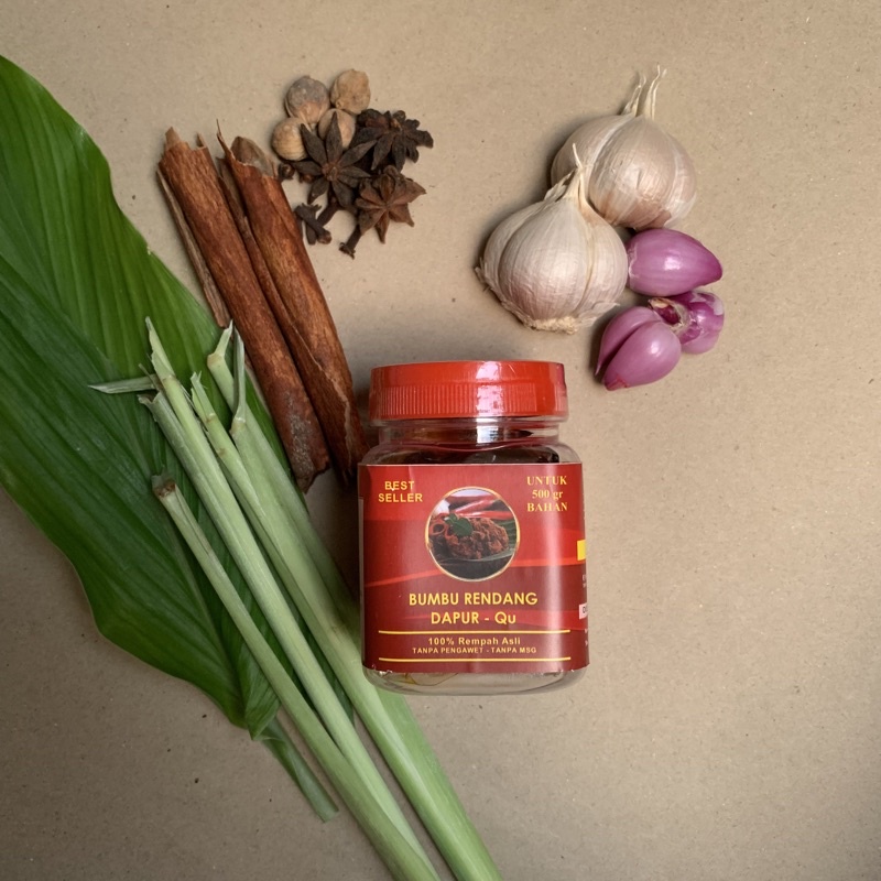 

bumbu rendang dapur qu kemasan botol