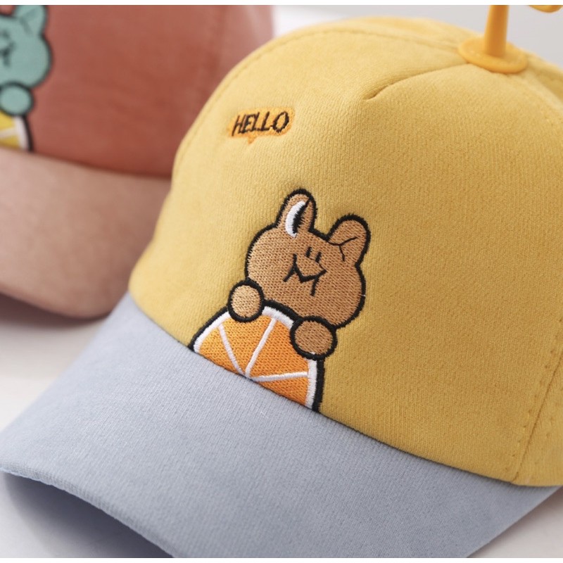 Topi Baseball Anak Laki Laki / Perempuan Model Hello FROG Import-3