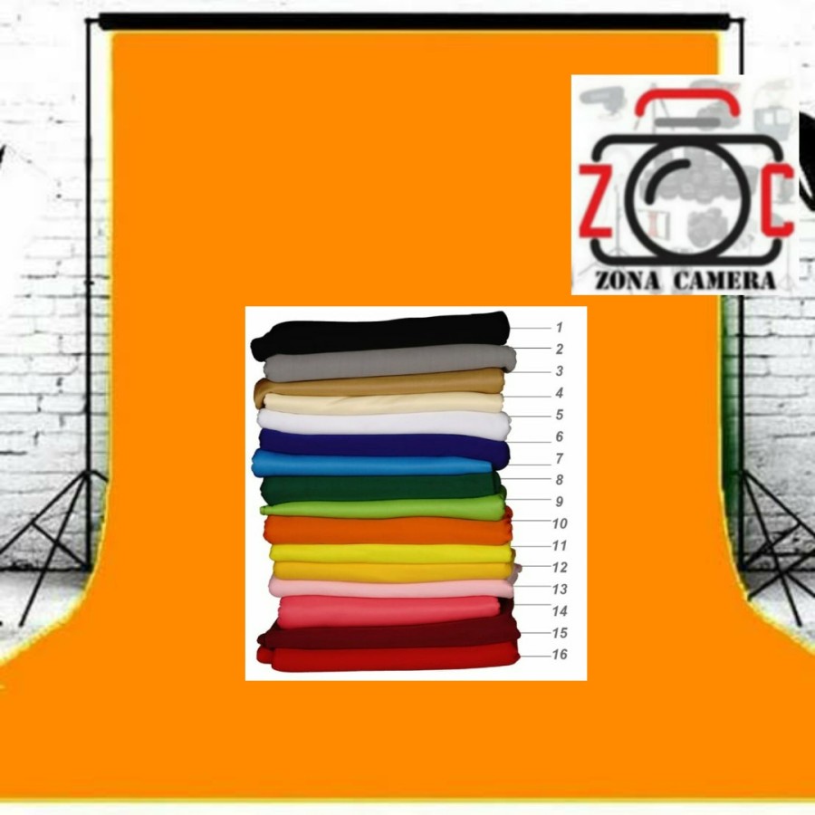 Kain Background Hitam Hijau Orange Merah Putih Cream Krem Biru Merah Abu Kuning Oren Layar Foto Vide