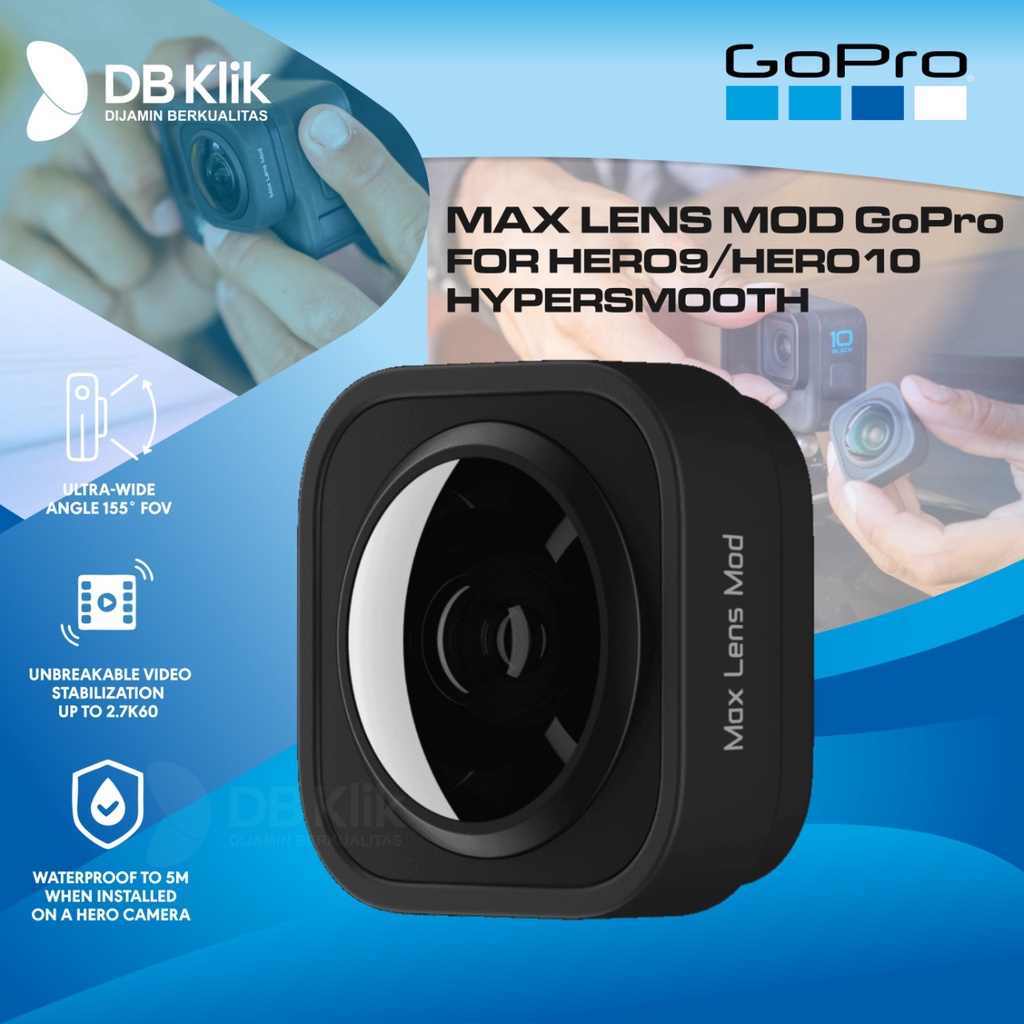 Max Lens Mod GoPro For HERO9/HERO10/HERO11 BLACK Max HyperSmooth Waterproof