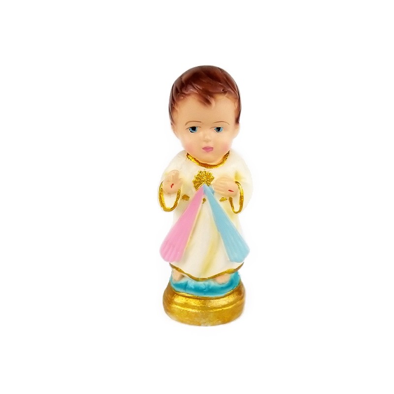 Patung Rohani Jesus Yesus Kerahiman Ilahi Koronka Kudus Chibi Imut Fiberglass Mini Kecil Anime Dashb