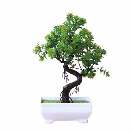 COD BUNGA BONSAI BUNGA PLASTIK BUNGA ARTIFISIAL BUNGA PAJANGAN IMITASI TANAMAN HIAS PLASTIK BP8819-HIJAU