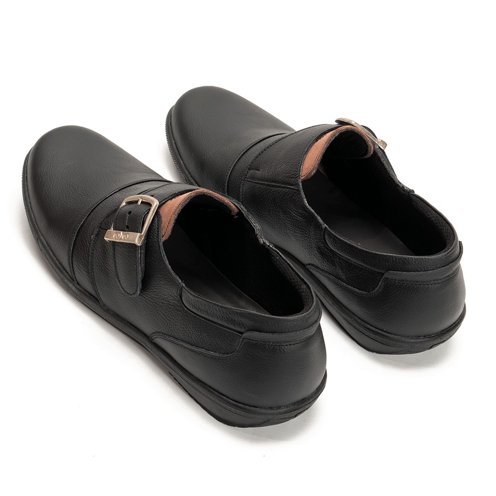 Sepatu Pantofel Pria Kulit Asli Original Semi Formal Model Monk Strap C05