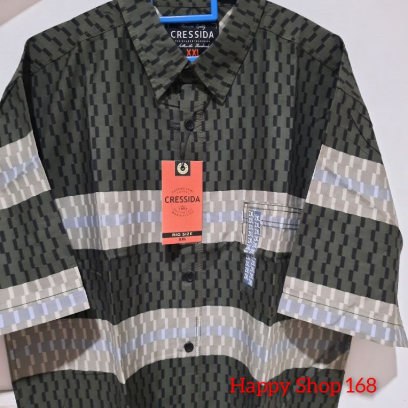 Kemeja Cressida Bigsize Tangan Pendek