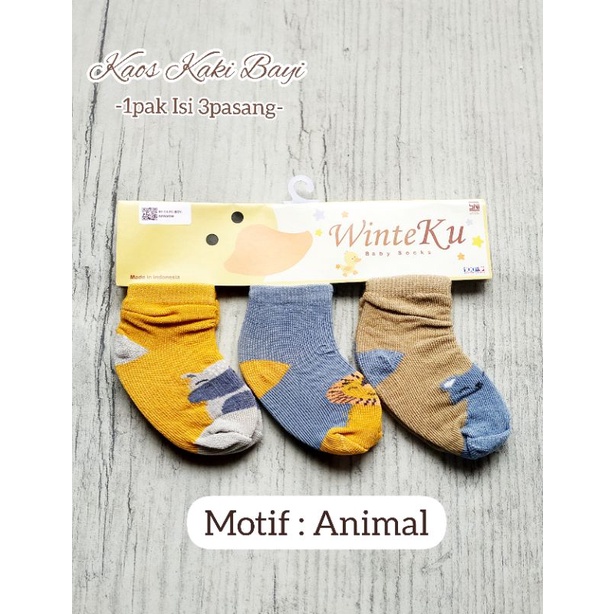 Kaos Kaki Bayi 3in1 Kaos Kaki Anak Isi 3