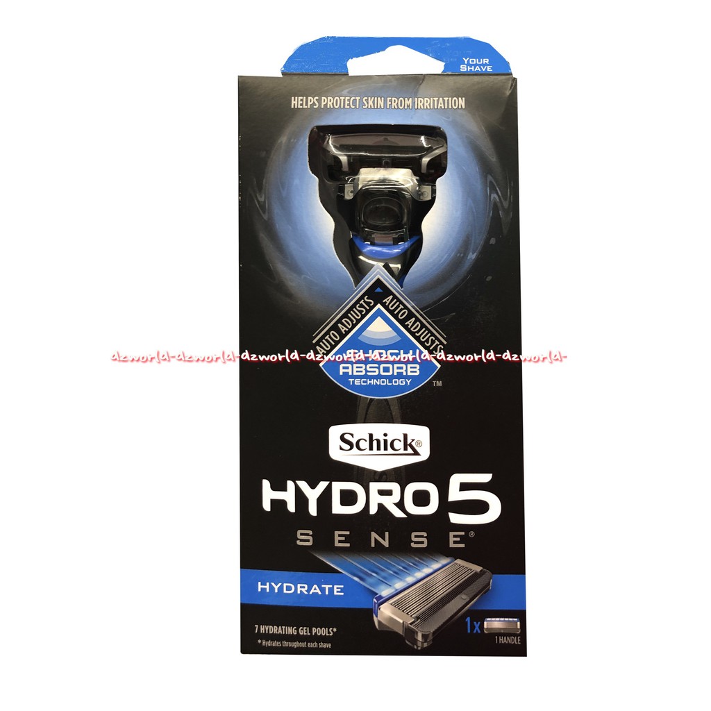 Schick Hydro Sense Hydrate Skin Shaving Pisau Cukur Shick Blue