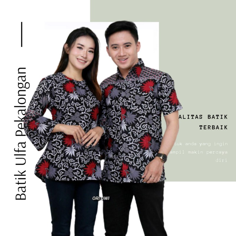 Cople Atasan Baju Batik Wanita Abg Blues Lonceng Exclusive Pekalongan