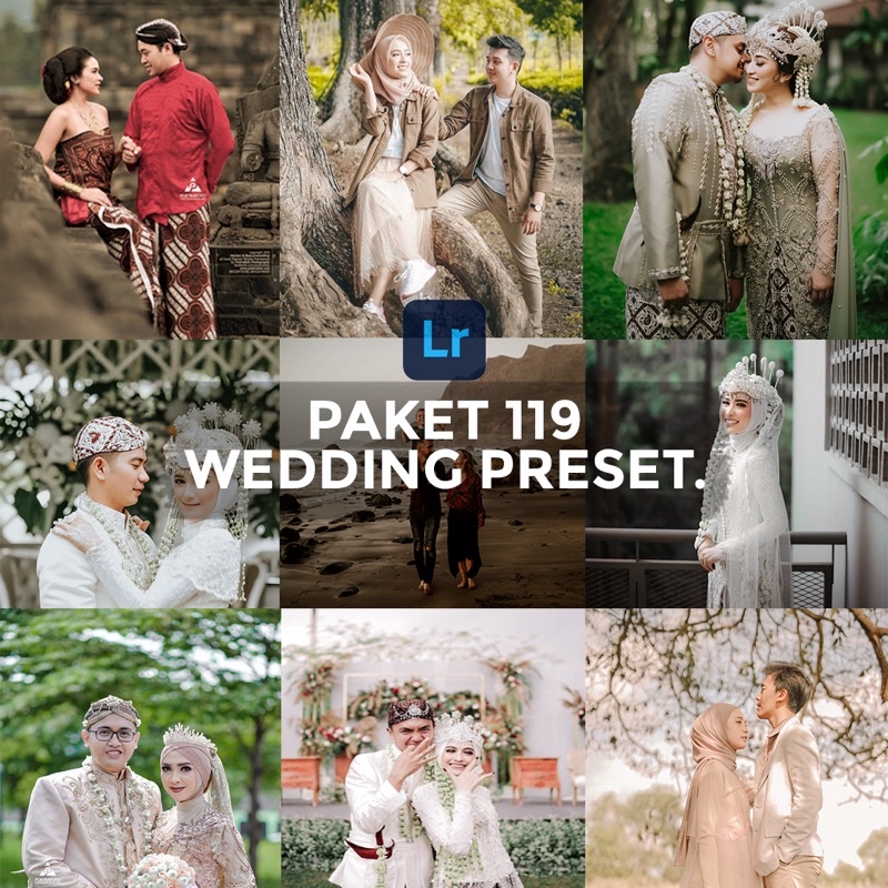 Paket 119 Preset Premium Lightroom Wedding Untuk Android dan Ios