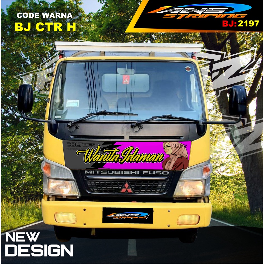 DECAL STIKER KAP DEPAN TRUK FUSO / STIKER KABIN TRUK RAGASA,UMPLUNG / STIKER KAP CUP DEPAN TRUK DINA,FUSO