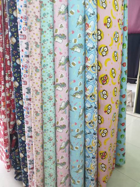 Aneka Kain Katun Sprei Meteran Harga Per Meter Shopee Indonesia