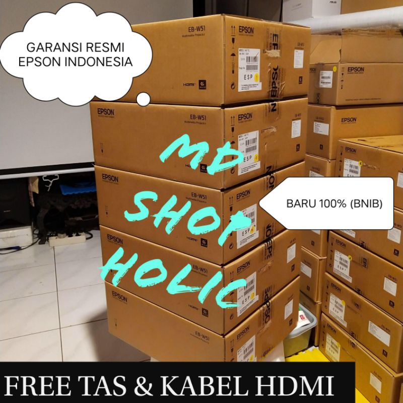 Projektor Epson EB - W51 ( Pengganti EB - W41 )